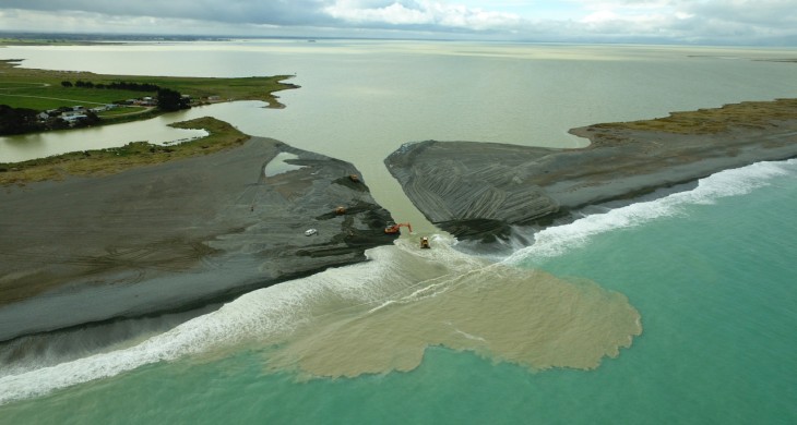 Te Waihora aerial view